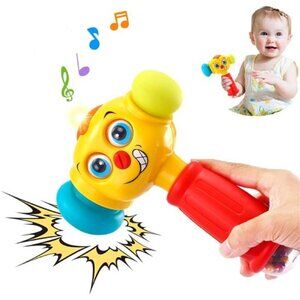 Musical Light Hammer Toy for Babies 12-18 Months - Infant Hammer w/ Sounds